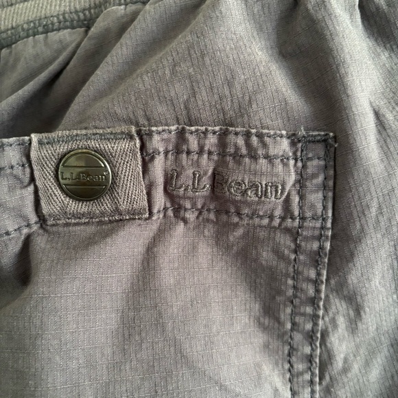 L.L. Bean Stretch Ripstop Pull-On Capri Pants Outdoors Hiking Medium Petite - Picture 11 of 16